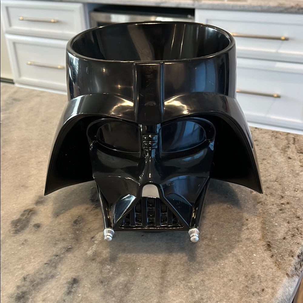 Black Darth Vader Helmet Plastic Bowl